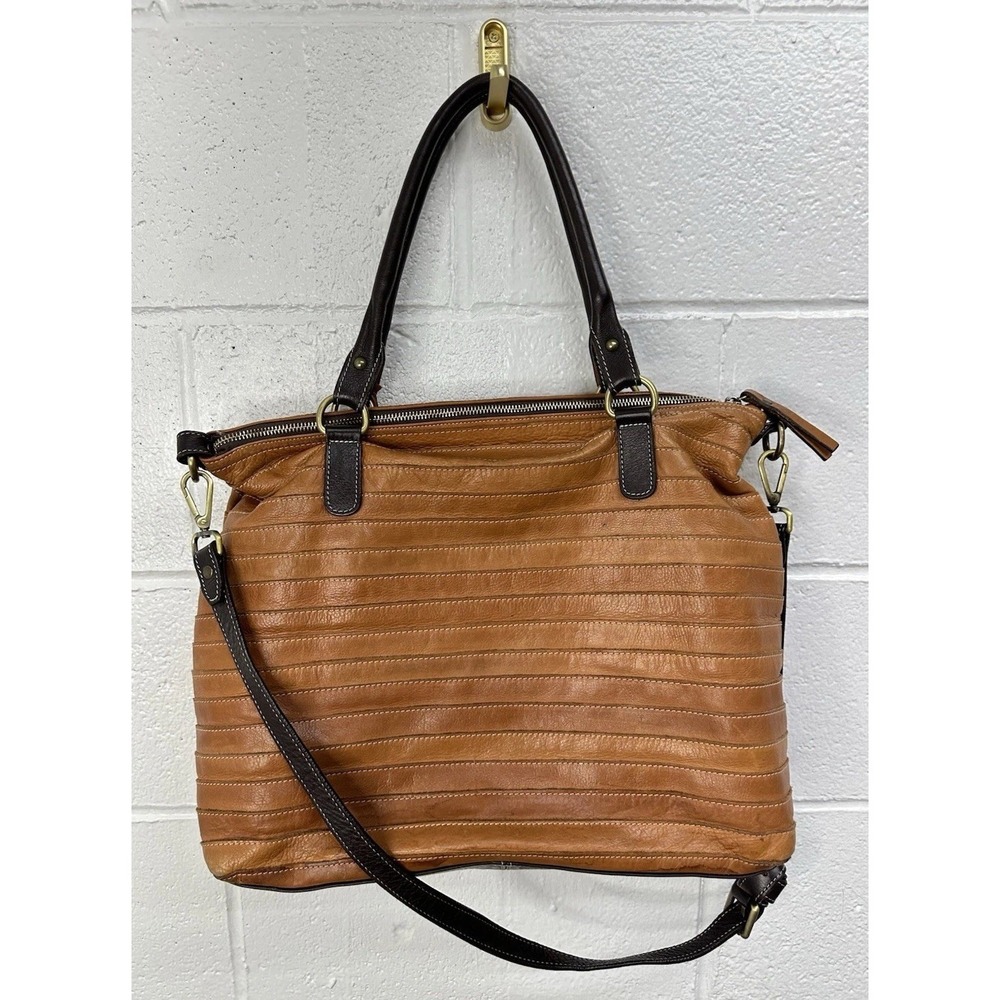 Il Duca Soft‎ Brown Italian Leather Shoulder Zip Handbag